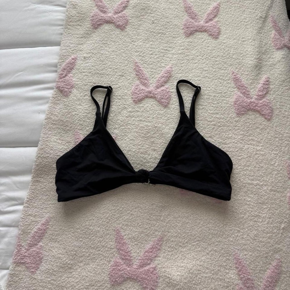 Black twist front dippin daisys bikini top